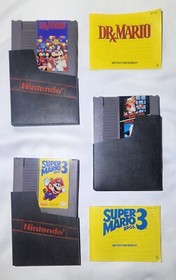 NES Bundle Of 3- Super Mario Bros. (w Duck Hunt) /Super Mario Bros 3 /Dr. Mario 