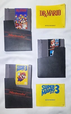 NES Bundle Of 3- Super Mario Bros. (w Duck Hunt) /Super Mario Bros 3 /Dr. Mario  - Image 1 of 4