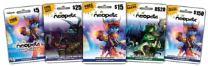 2 Neopets Legit Neocash Cards with 750 NC + 2 Gift Boxes (1,500 NC) - Picture 1 of 1