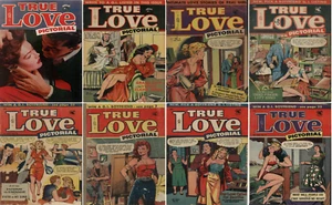 1952 - 1954 paquete de cómics pictóricos True Love - 8 libros electrónicos en CD - Imagen 1 de 3