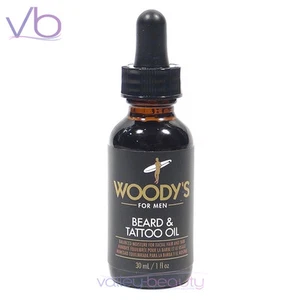 WOODY'S Quality Grooming For Men Beard & Tattoo Oil Natural Macadamia, Moringa - Picture 1 of 2