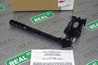 Wilwood Aluminum Black Dual Cylinder Inline Hand Cutting Brake Assembly 14.51" - Image 1 of 4