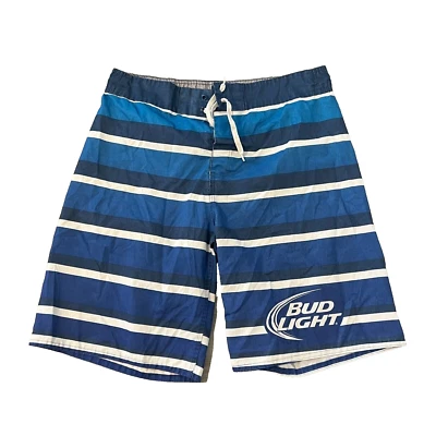 Bud Light Board Shorts Para Hombres 34 Cintura Azul Natación Surf Traje de Baño Natación Usado en Excelente Condición Foto 1 de 4