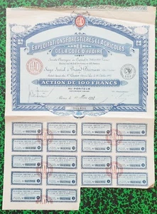 Côte d'Ivoire - Grand Bassam - Déco Secteur Exploitations Forestières 15/03/1928 - Picture 1 of 1