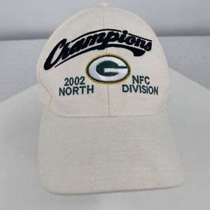 Vintage Green Bay Packers Hat 2002 NFC North Division Champions Cap Reebok NFL