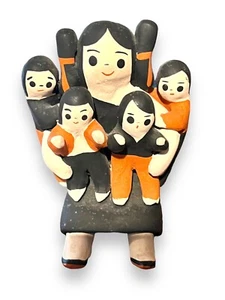 Native American Southwest Cochiti Pueblo Keramik Herrera Geschichtenerzähler Skulptur - Bild 1 von 7