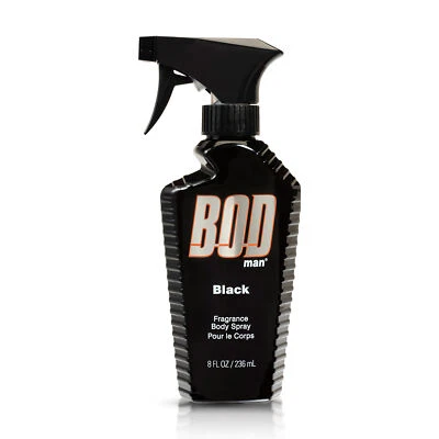 Spray corporal con fragancia negra BOD Man 8 oz masculino Foto 1 de 4