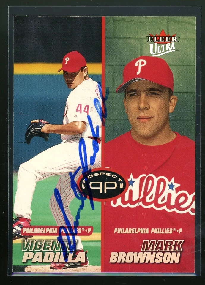 2001 Fleer Ultra VICENTE PADILLA Signed Card autograph auto PHILLIES - Image 1 of 1