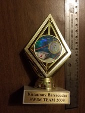 Swimming Trophy, Diamond Pool spinning torch unisex