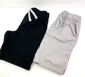 365 Kids Garanimals Boys Size 10 Gray Black Drawstring Shorts 2 Pair Bundle - Picture 1 of 7