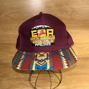 Sombrero de camionero Mobil Oil & Gas EOR Pegasus Snapback YoungA granate diseño suroeste - Imagen 1 de 11