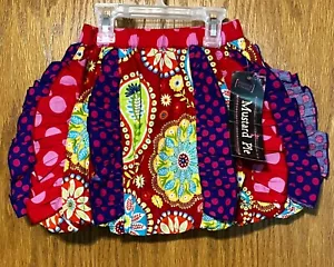 Neu mit Etikett Mustard Pie Mädchen Little Miss M Rock Rüschen Patchwork NEU Größe 6 Blumenmuster - Bild 1 von 4