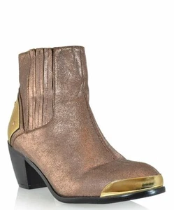 ShoeRepublic LA  " Sigman ”  Women Booties - Size 7.5 M - Bronze - $69 - Picture 1 of 2