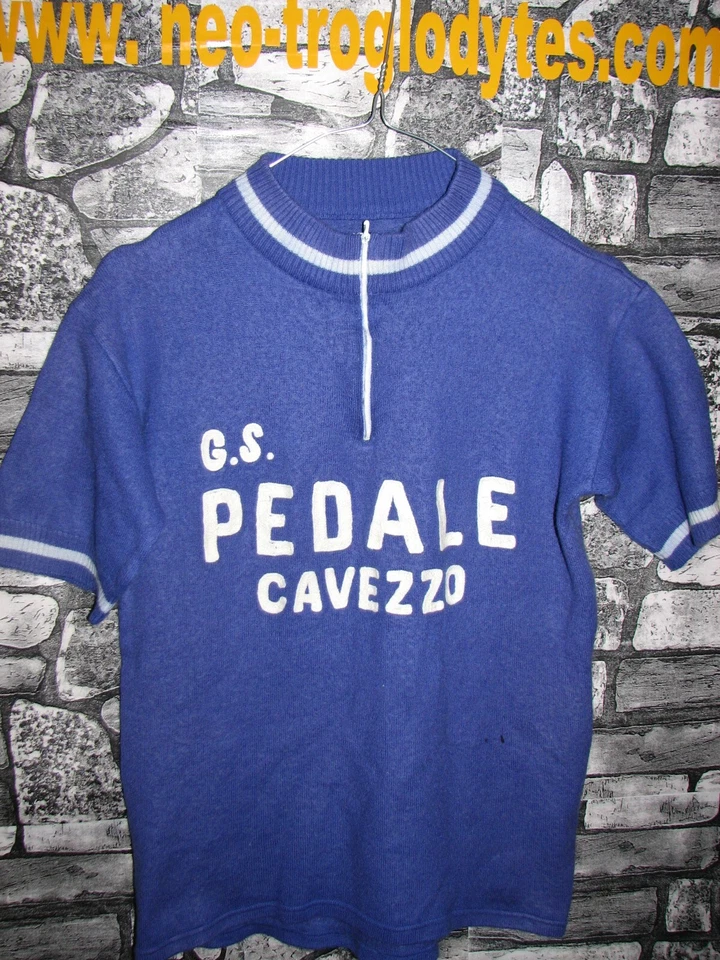 Vintage Cycling  jersey shirt '70s GS Cavezzo Modena ciclismo maglia bici Eroica - Immagine 1 di 1