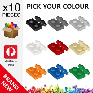 10x Genuine LEGO™ - Modified 1 x 2 with Bar Handle Plates - 2540 New Plate Parts - Picture 1 of 14