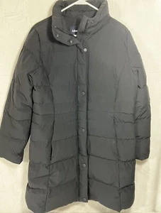 Lands End Women’s Medium Jacket Hyper Dry 6oo Down Jacket Black - Picture 1 of 3