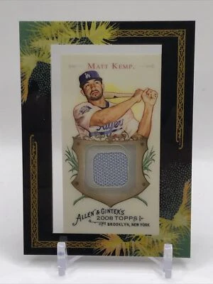 2008 Topps Allen & Ginter Matt Kemp Dodgers Framed Mini Patch Relic - Image 1 of 3
