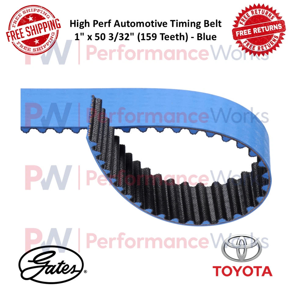 Correia de distribuição Gates RPM 159 dentes azul para Toyota Supra, Cressida - Imagem 1 de 4