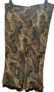 VGC BONMARCHE ANIMAL LEOPARD PRINT CHIFFON LINED MIDI SKIRT SIZE 22 - Picture 1 of 6