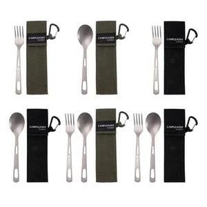 Portable Camping Tableware Camp Tableware with Bag Portable Flatware for Outdoor - Picture 1 of 27