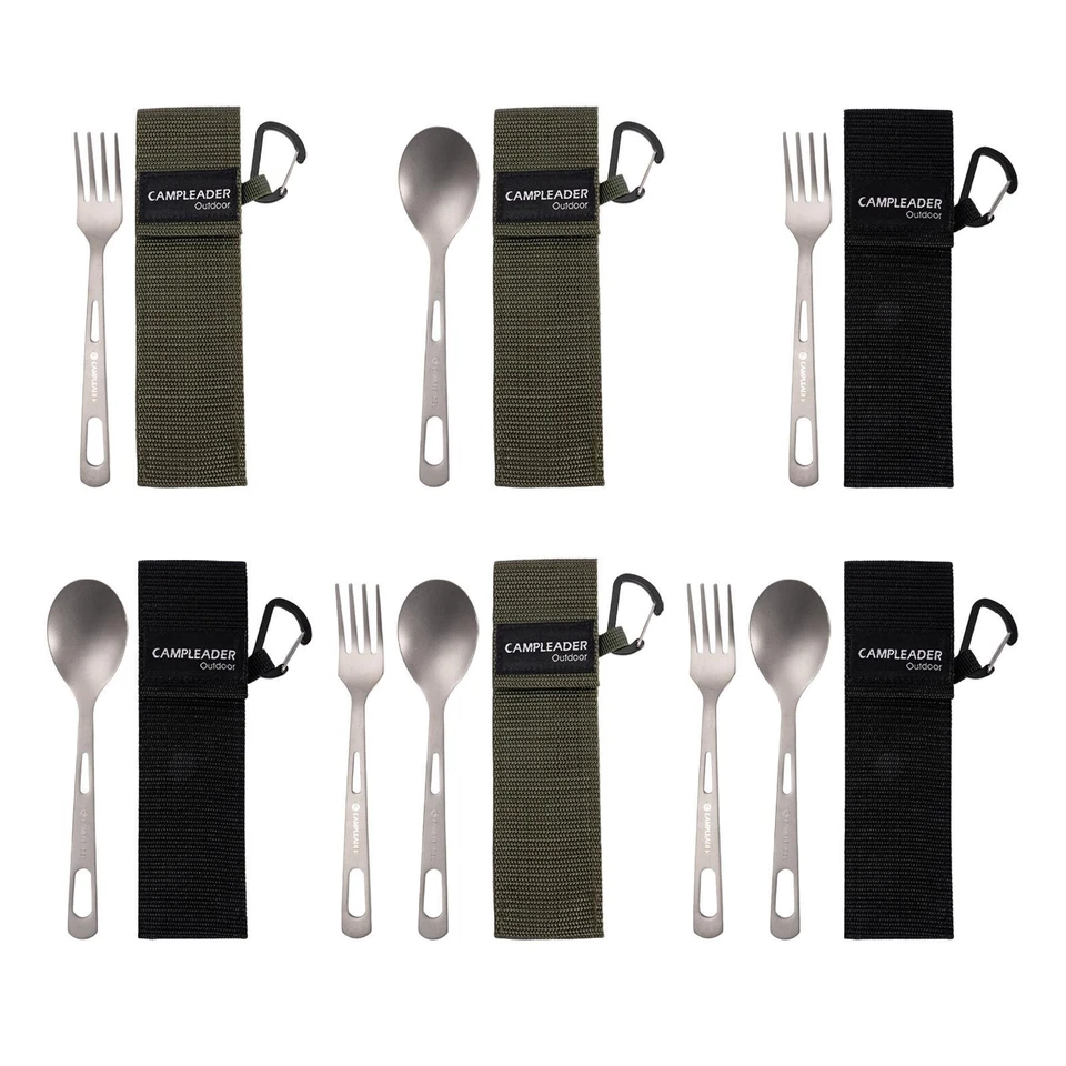 Portable Camping Tableware Camp Tableware with Bag Portable Flatware for Outdoor - Image 1 of 1