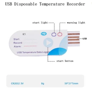 Transport Thermometer Kaltketten USB Temperaturdatenlogger mit hoher Präzision - Bild 1 von 11