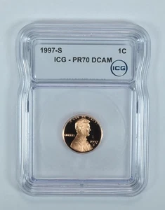 1997-S Lincoln Memorial Cent PR70 DCAM ICG *9100 - Picture 1 of 5