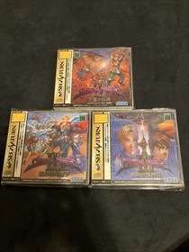 Sega Saturn SHINING FORCE III Scenario 1, 2, & 3 JAPANESE VERSION LOT of 3