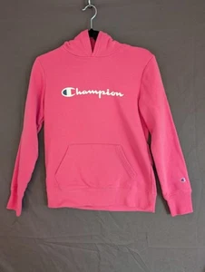 Champion Girls Hoodie Sweatshirt Large 14/16 - Pink - Picture 1 of 5