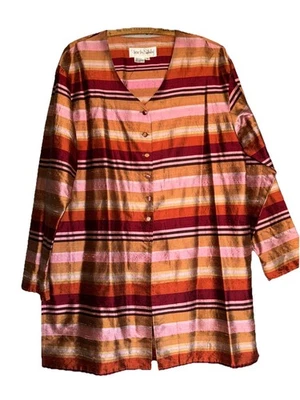 De Colección Diane Von Furstenberg M Blusa Seda Y2k Abotonada Blusa Chaqueta Dinero Antiguo Foto 1 de 4