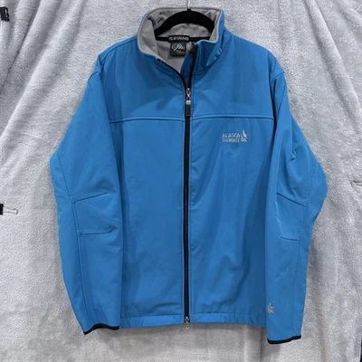 抓绒夹克女式阿拉斯加峰会尺寸 2XL 蓝色 Polar Graphics 冬季穿 — 第 1/4 张图片