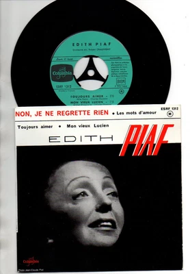 ❤️ Edith Piaf – Non, Je Ne Regrette Rien ❤️ 4 track EP .. Vinyl 7" Single .. EX+ Foto 1 de 3