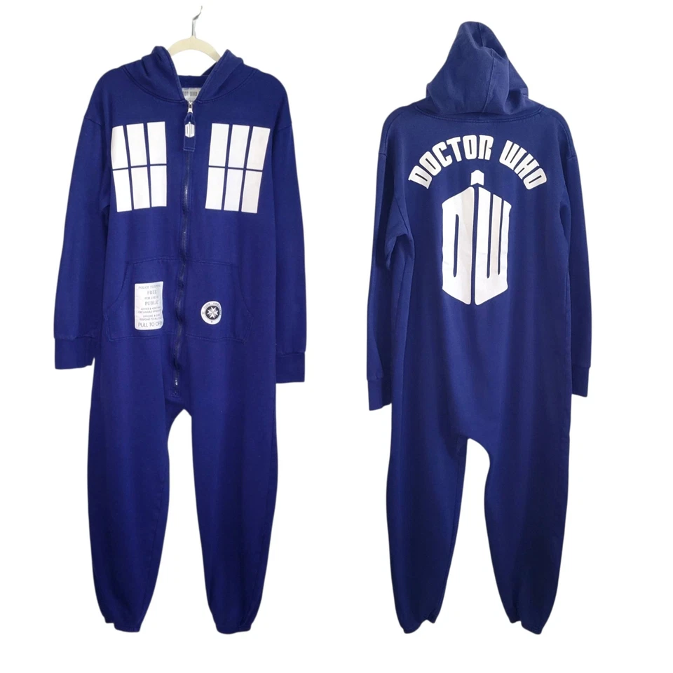 BBC Doctor Who TARDIS Traje Una Pieza Mono Pijama Ropa de Salón Unisex Talla S/M Foto 1 de 4