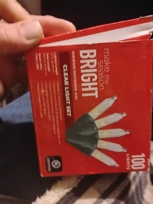 100 Count Clear Christmas Lights - Image 1 of 4