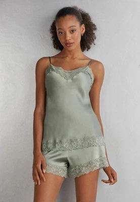 Pijama corto de seda Intimissimi talla S - ¡parte superior e inferior ($300 precio de venta)! Foto 1 de 4