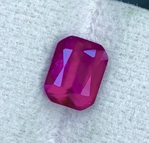 2.32 CRT Rubelite Tourmaline NaturalEarthMined Unheated Faceted From Afghan - Image 1 of 4