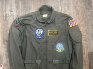 TOP GUN Maverick Pilot Flight Suit Costume Adult LARGE 44S-2 Goose AUTHENTIC 80s - Picture 1 of 4