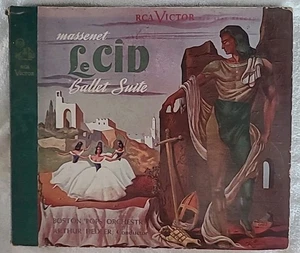 Massenet 78 rpm 3 Record Set #DM-1058 Le Cid – Ballet Suite, Boston 'POPS' Orch - Picture 1 of 9
