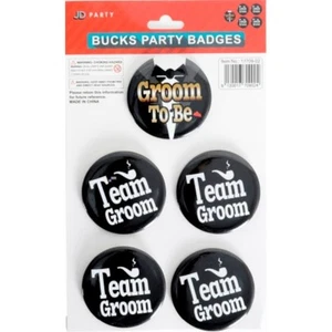 Team Groom To Be Badges Bucks Night Bachelor Party Groomsman Gift Wedding Decor - Picture 1 of 1