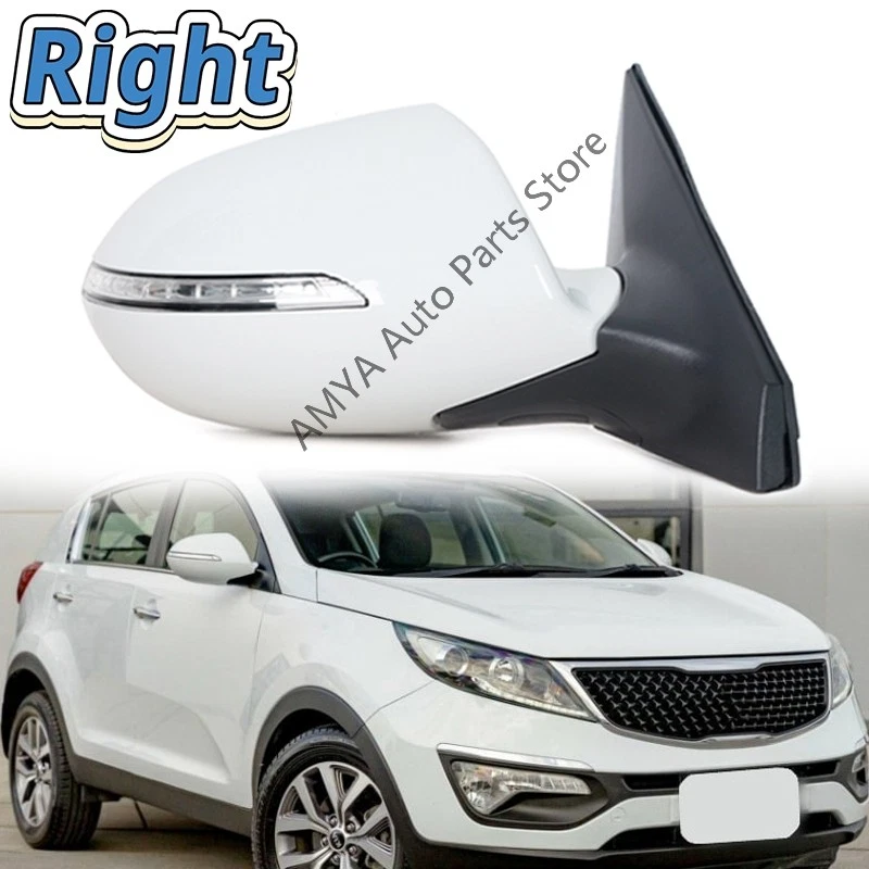 Right For KIA Sportage R 2011-2016 Outside Rearview Mirror Electric Folding 7Pin - Image 1 of 4