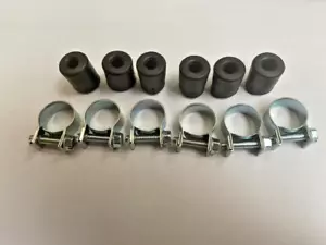 Juego de tapa de manguera de combustible de goma y clip chapado - para manguera de 1/4 - 5/16, paquete de 6 cada uno - Imagen 1 de 1