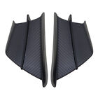 Pair Motorcycle Side Winglets Air Deflector Wing Kit Spoiler Matte Carbon Fiber