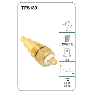 Tridon TFS139 - FAN SWITCH M16 x1.5mm ON @ 85 °C - OFF @ 80 °C BRASS - Picture 1 of 1