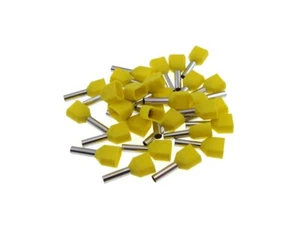 Terminal Block Insulated Wire Ferrules Connector TE - Yellow 18AWG - Pack of 100 - Picture 1 of 1
