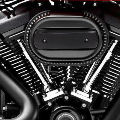 Black Air Cleaner Trim Cover for Harley Fat Bob Boy Breakout Low Rider S 18-21 - Image 1 of 4