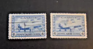 1938 Canada Stamp - Scott #C7 - 6 Cent Airmail - MLH/OG/VF & Used/NG/LH/VF - Picture 1 of 2