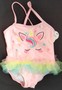 INFANT GIRLS 3-6 MONTH UNICORN TUTU 1 PIECE SWIMSUIT - NEW CLOTHING - Picture 1 of 2