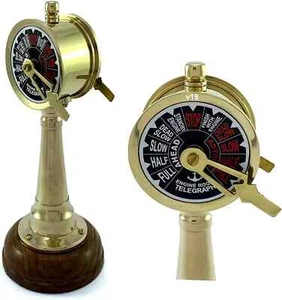 Telegraph Geschwindigkeitsregler Mini Maritim Messing Handarbeit Messing Telegraph - Bild 1 von 4