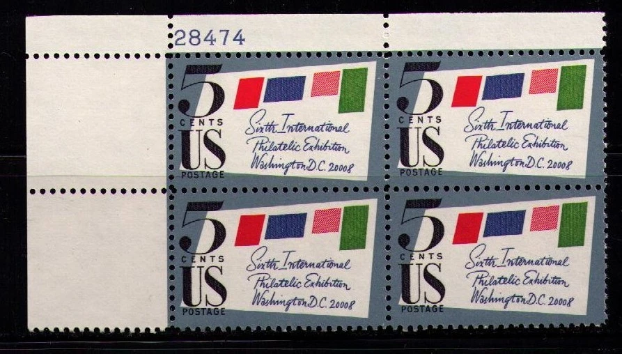 US USA Sc# 1310 MNH FVF PL# Block Philatelic Exhibit SIPEX Stamps on Cover - Image 1 of 1