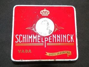 SCHIMMELPENNINCK VADA GROTE SENORITAS  EMPTY TIN CIGAR BOX - Picture 1 of 3